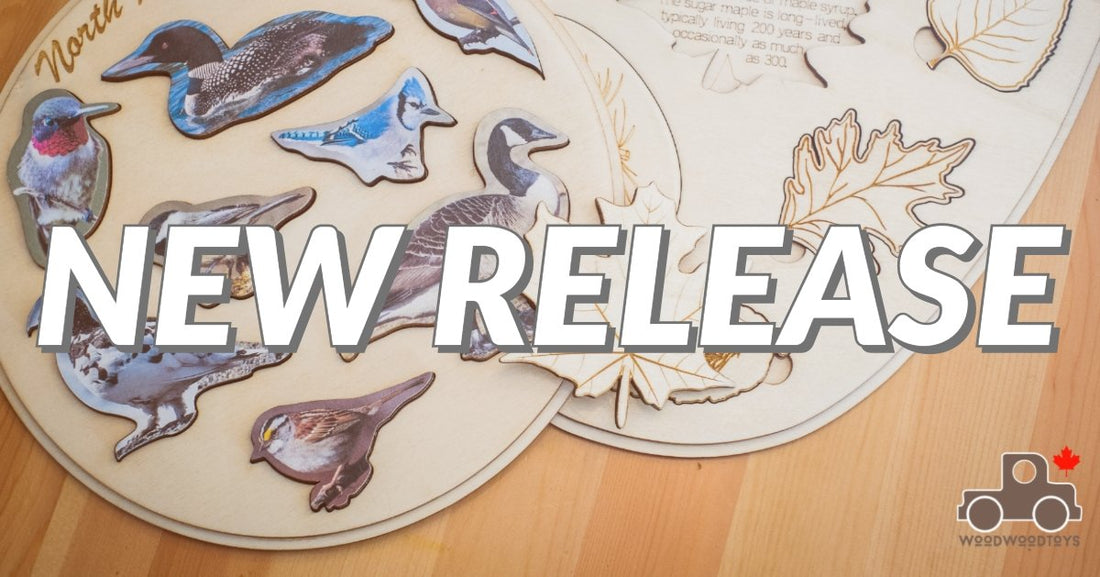 Our New Birds of Canada and Leaves of Canada Puzzles are Here! | Wood Wood Toys