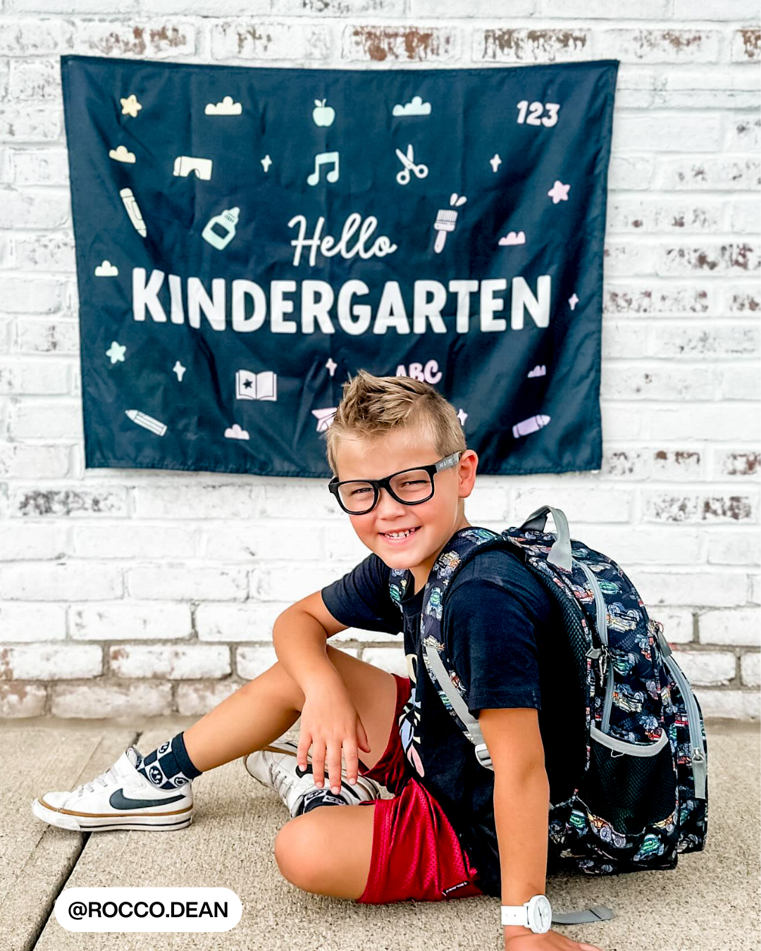 Hello Kindergarten Banner (Dark)