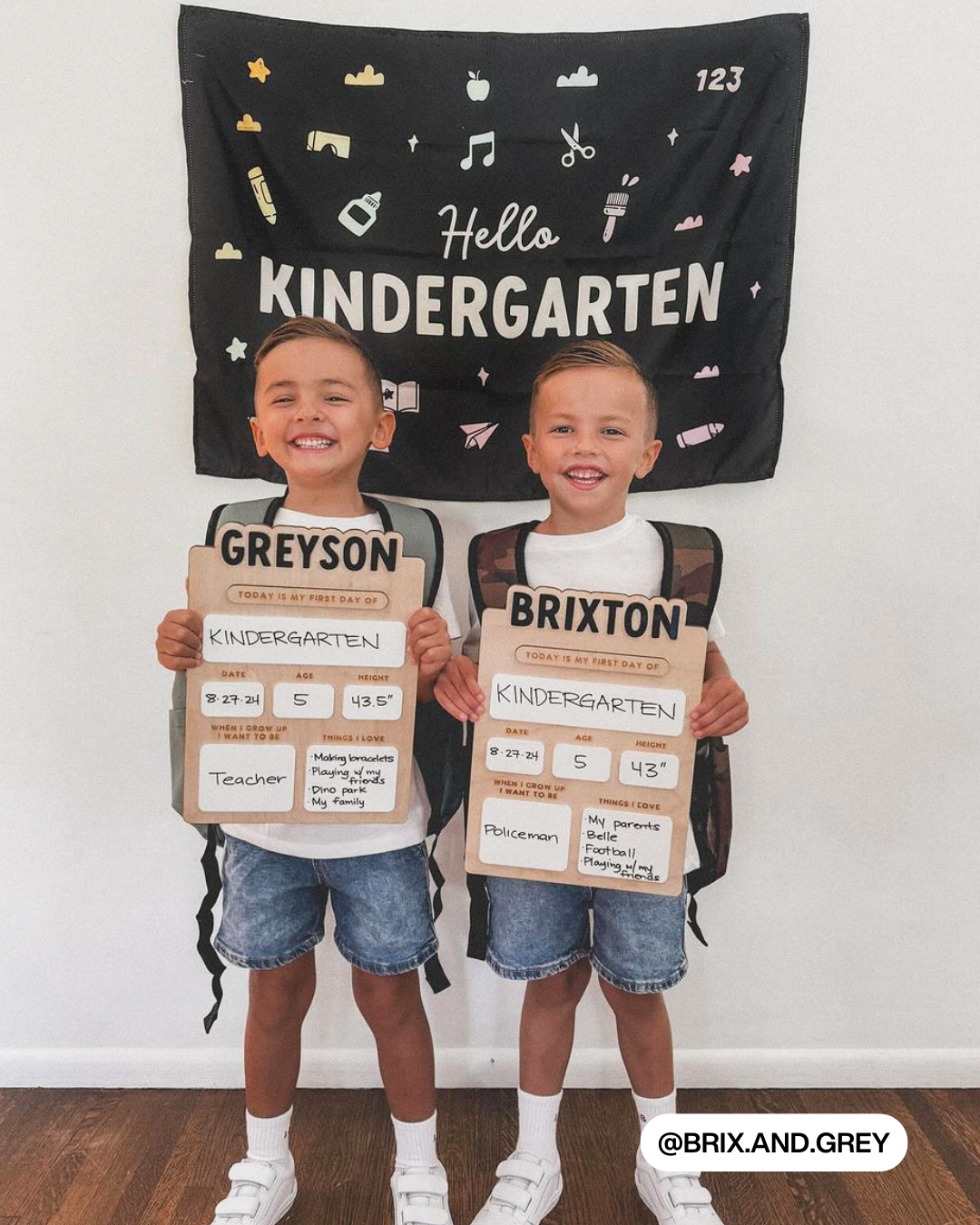 Hello Kindergarten Banner (Dark)