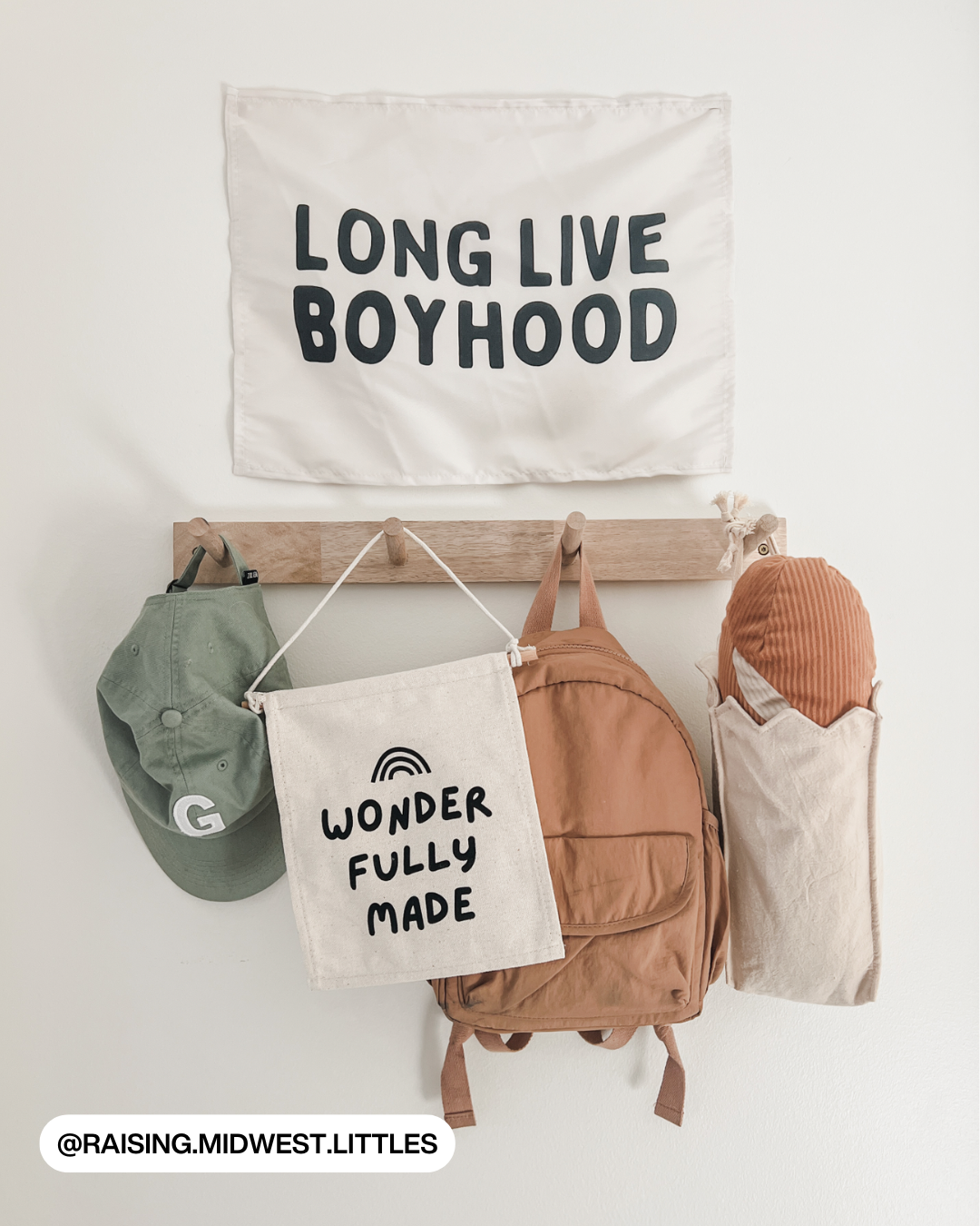 Wonderfully Made Canvas Hang Sign