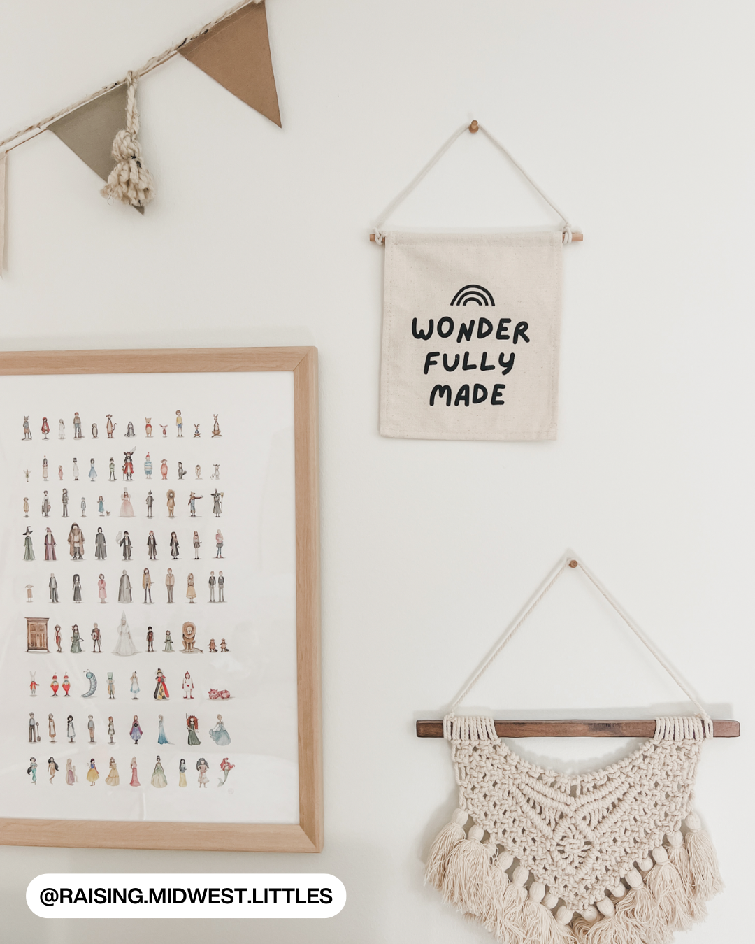 Wonderfully Made Canvas Hang Sign