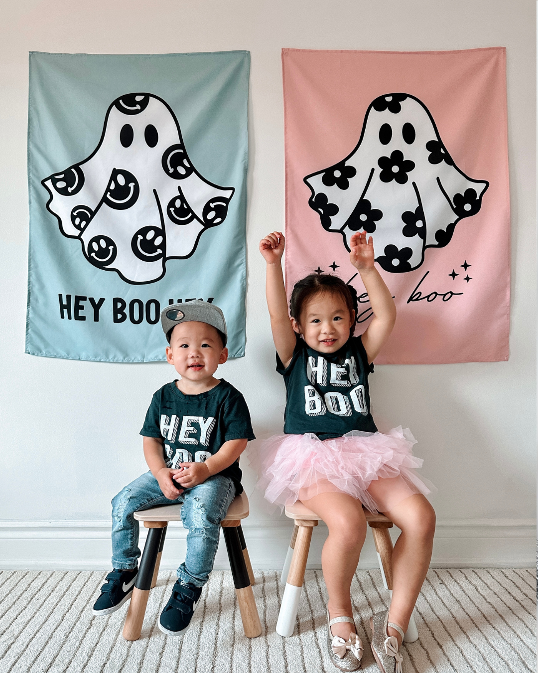 Hey Boo Hey Banner (Blue)