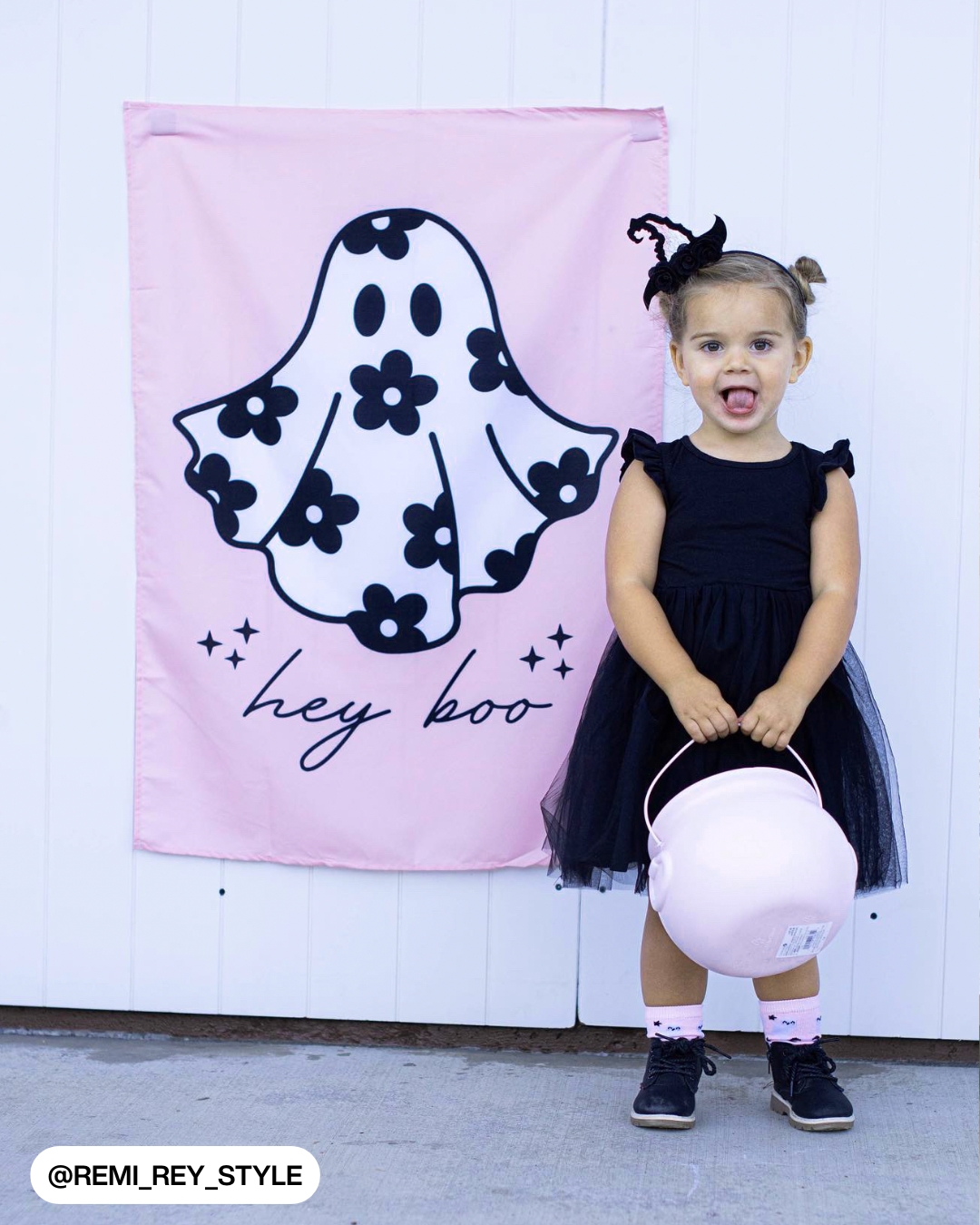 Hey Boo Banner (Pink)