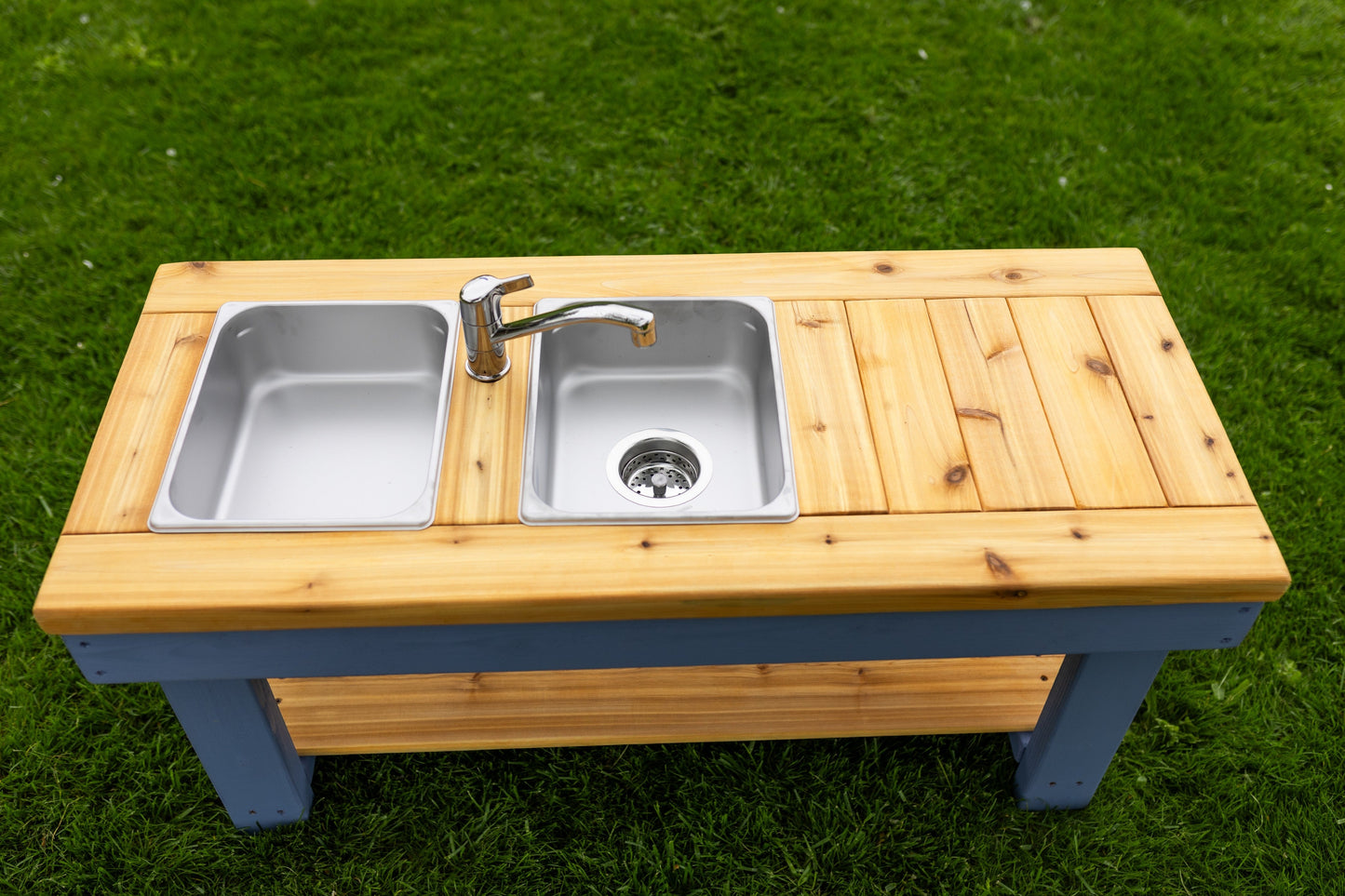 Painted Simple Mud Kitchen (with shelf)