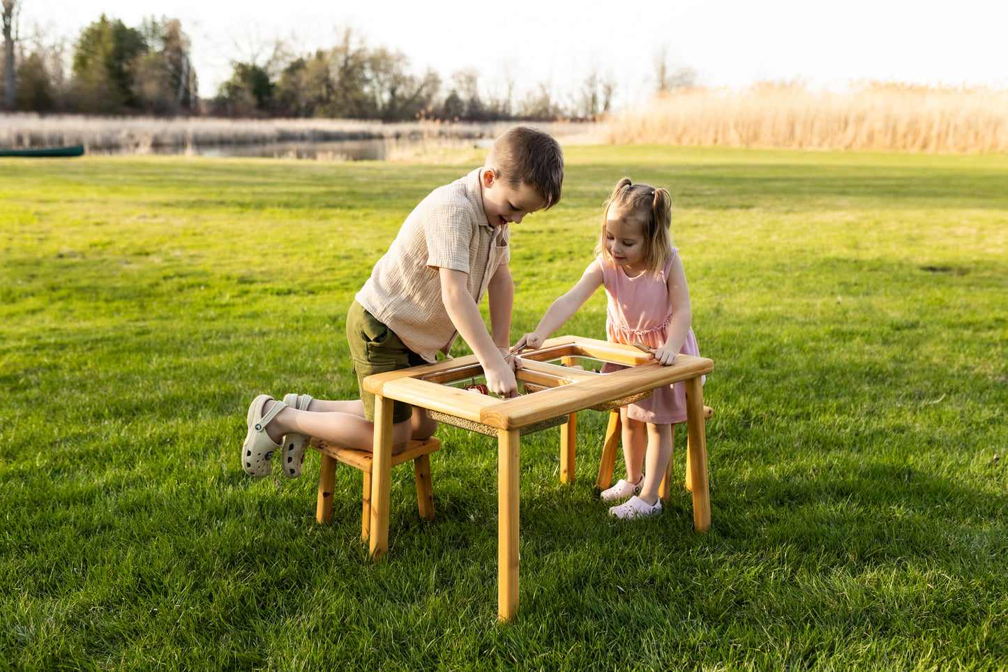 The Essential Dual Bin Sensory Table