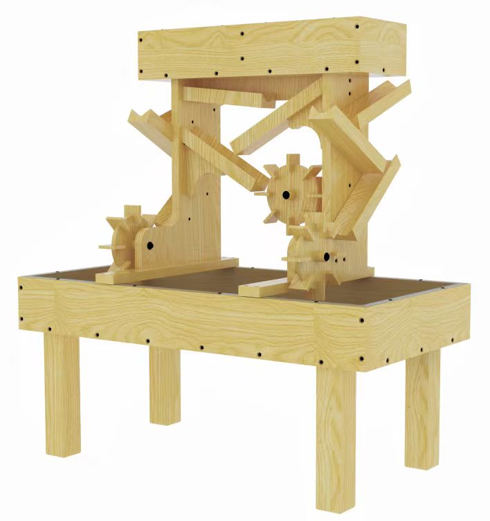 Outdoor Wooden Water Table For Kids, Toddlers by Avenlur