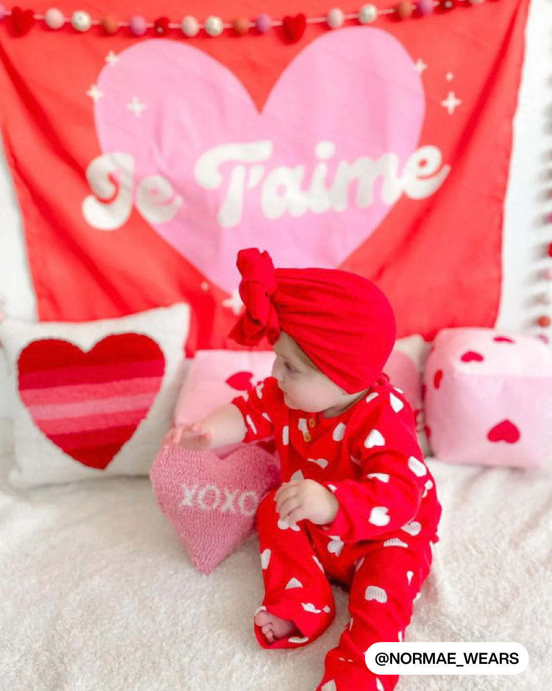 Je T'Aime Banner (Red)