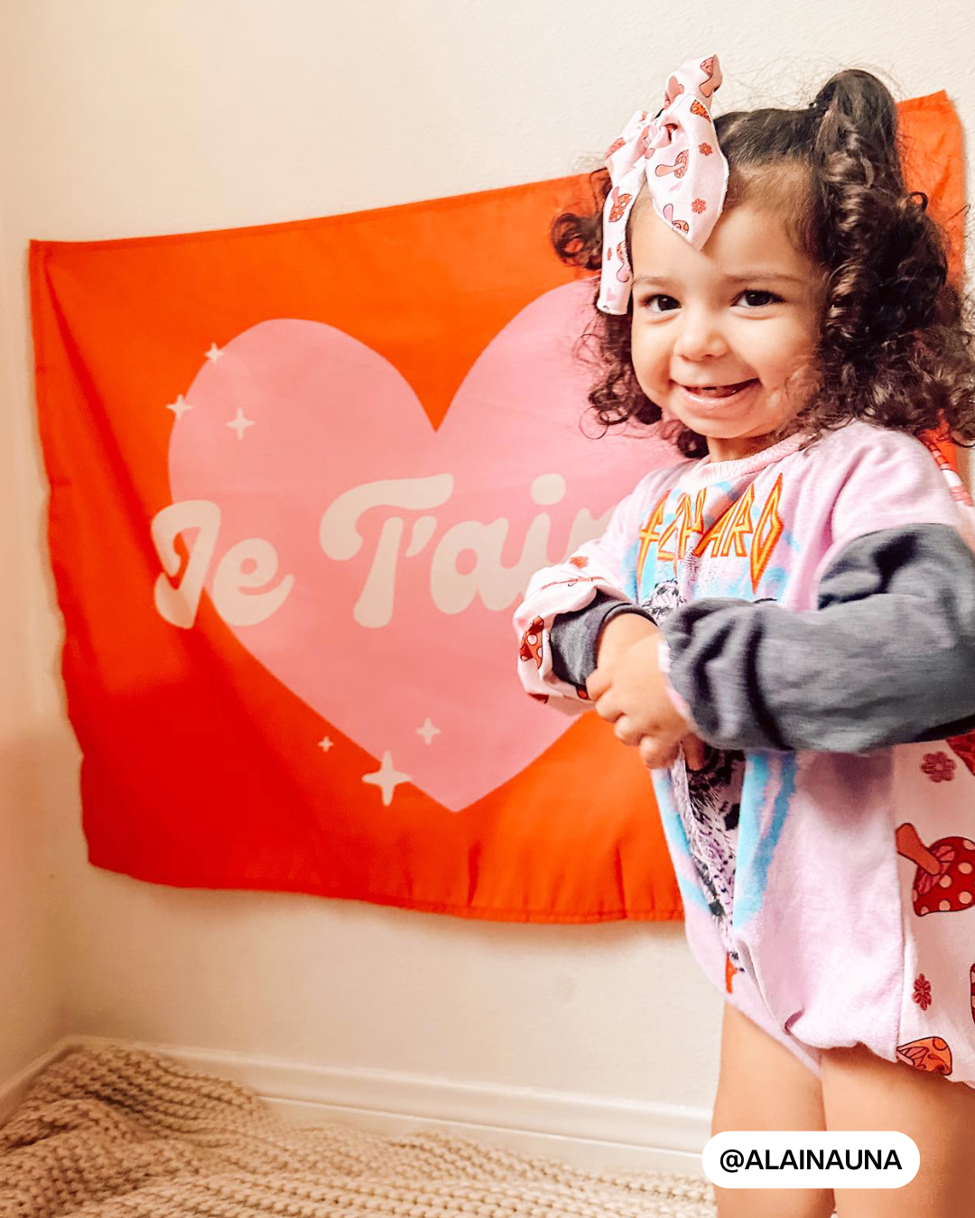 Je T'Aime Banner (Red)