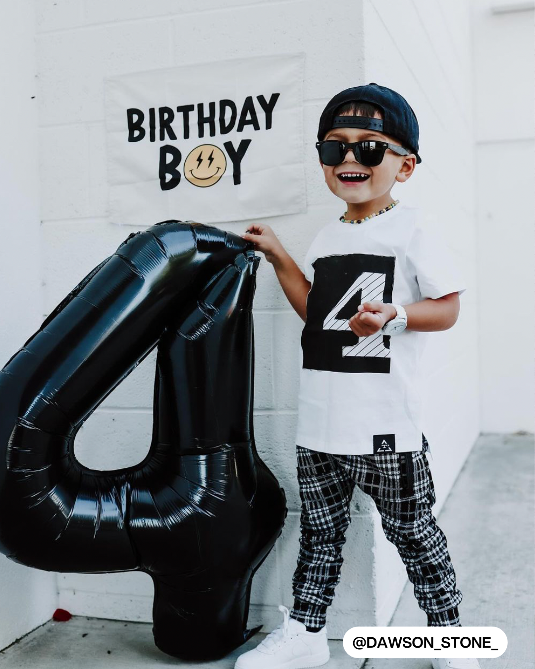 Birthday Boy Banner (Smiley)
