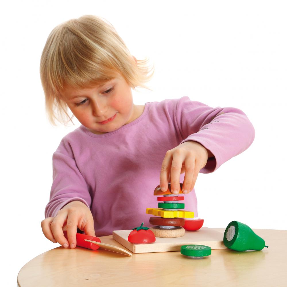 Erzi Cheeseburger Cutting Set - Play Food Made in Germany