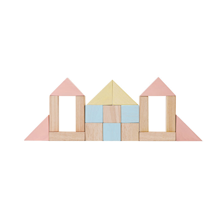40 Pastel Unit Blocks by PlanToys