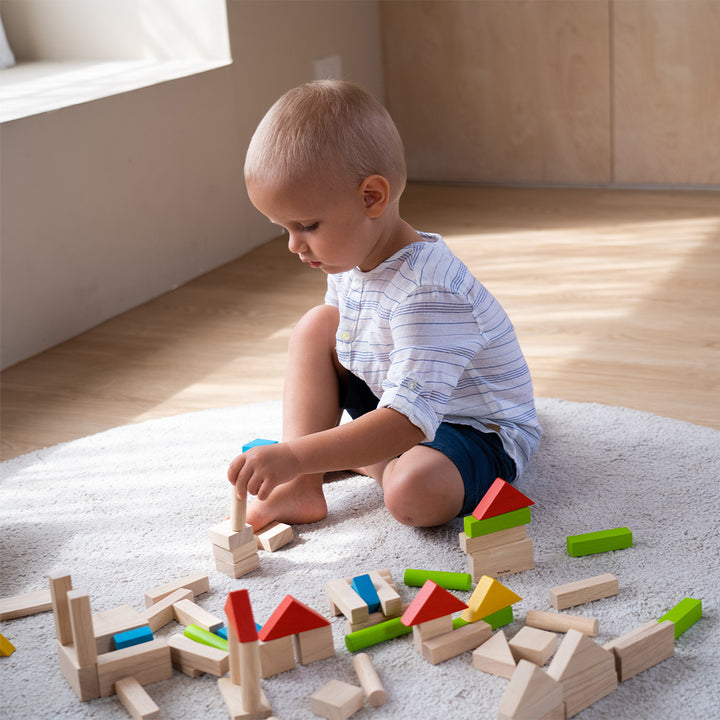 40 Colourful Unit Blocks by PlanToys