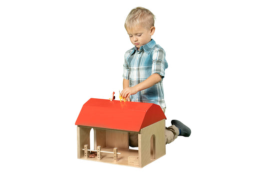 Barn Open-Sided Playhouse - Made in Canada