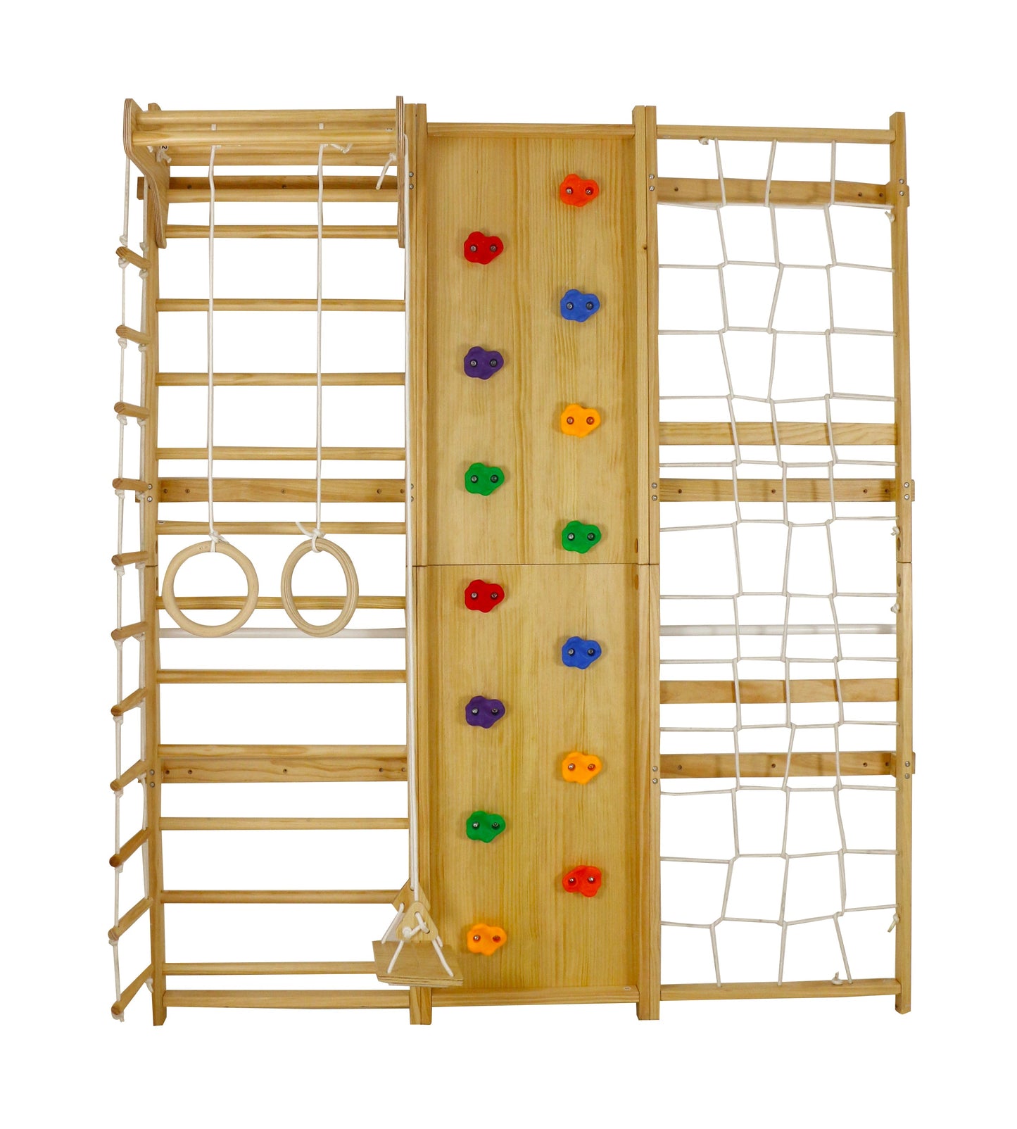 Walnut - 9-in-1 Swedish Ladder Wall Gym and Climber by Avenlur