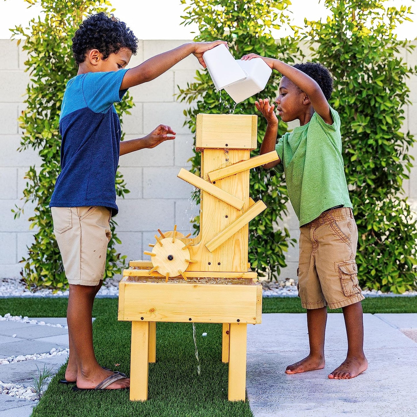 Outdoor Wooden Water Table For Kids, Toddlers by Avenlur