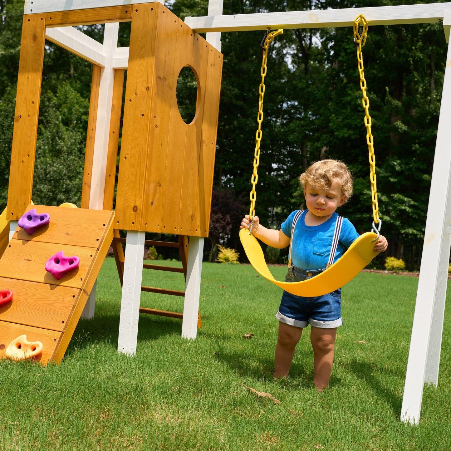 Forest Small - Outdoor Toddler Swing set by Avenlur
