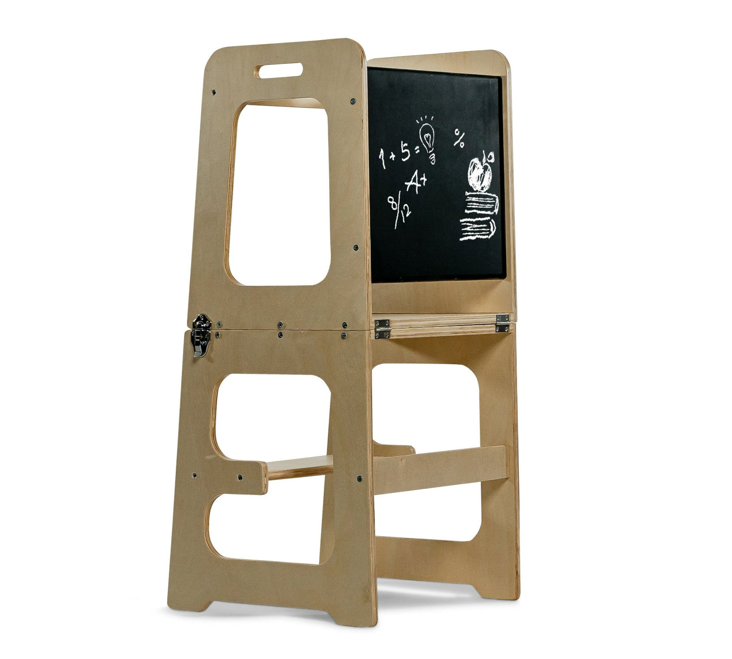 4 in 1 Kitchen Tower, Desk, Step Stool and Chalkboard by Avenlur