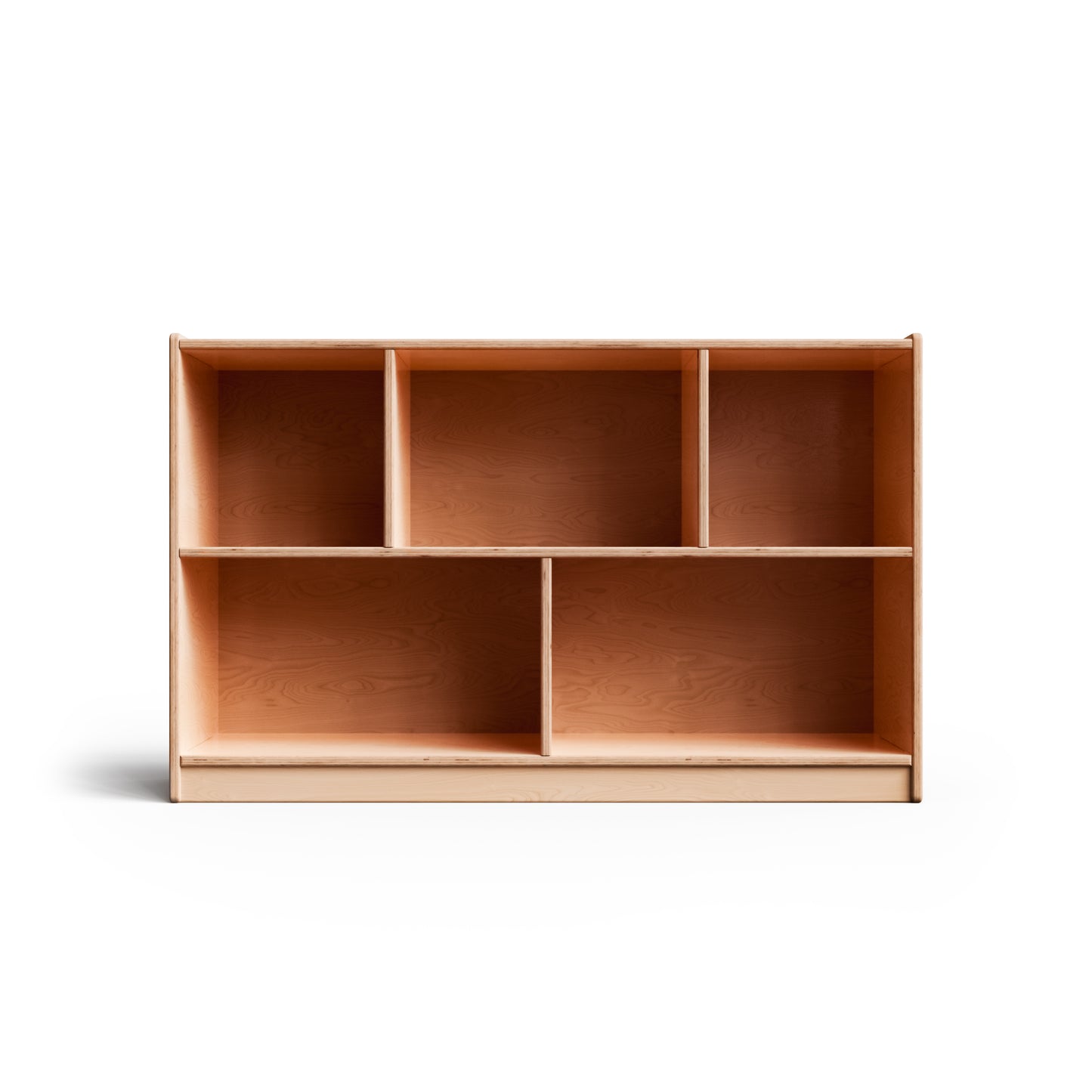 MontShelf Birch Backed One Shelf with Vertical Divider - by Fern Kids (Made in Canada)