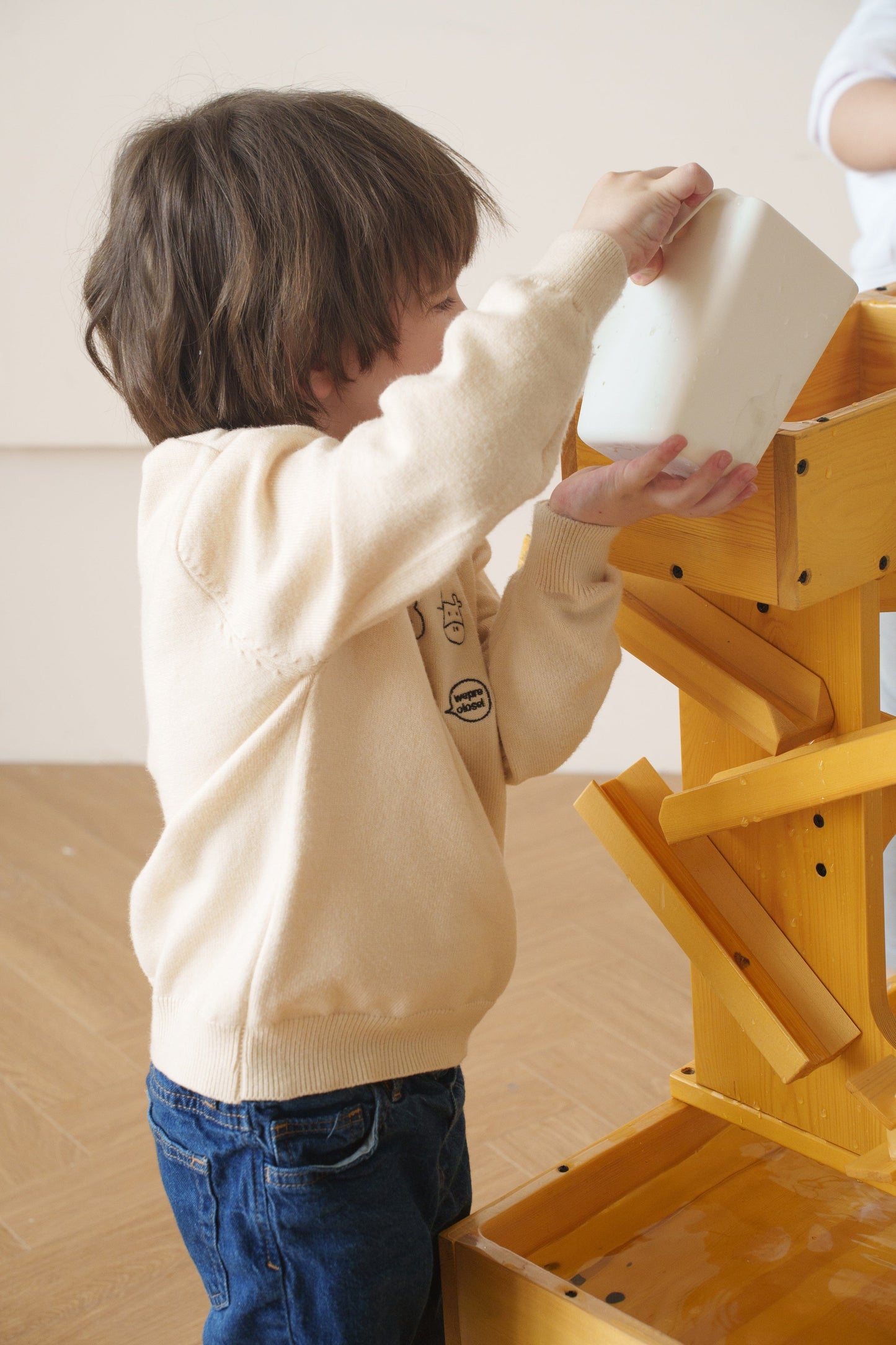 Outdoor Wooden Water Table For Kids, Toddlers by Avenlur