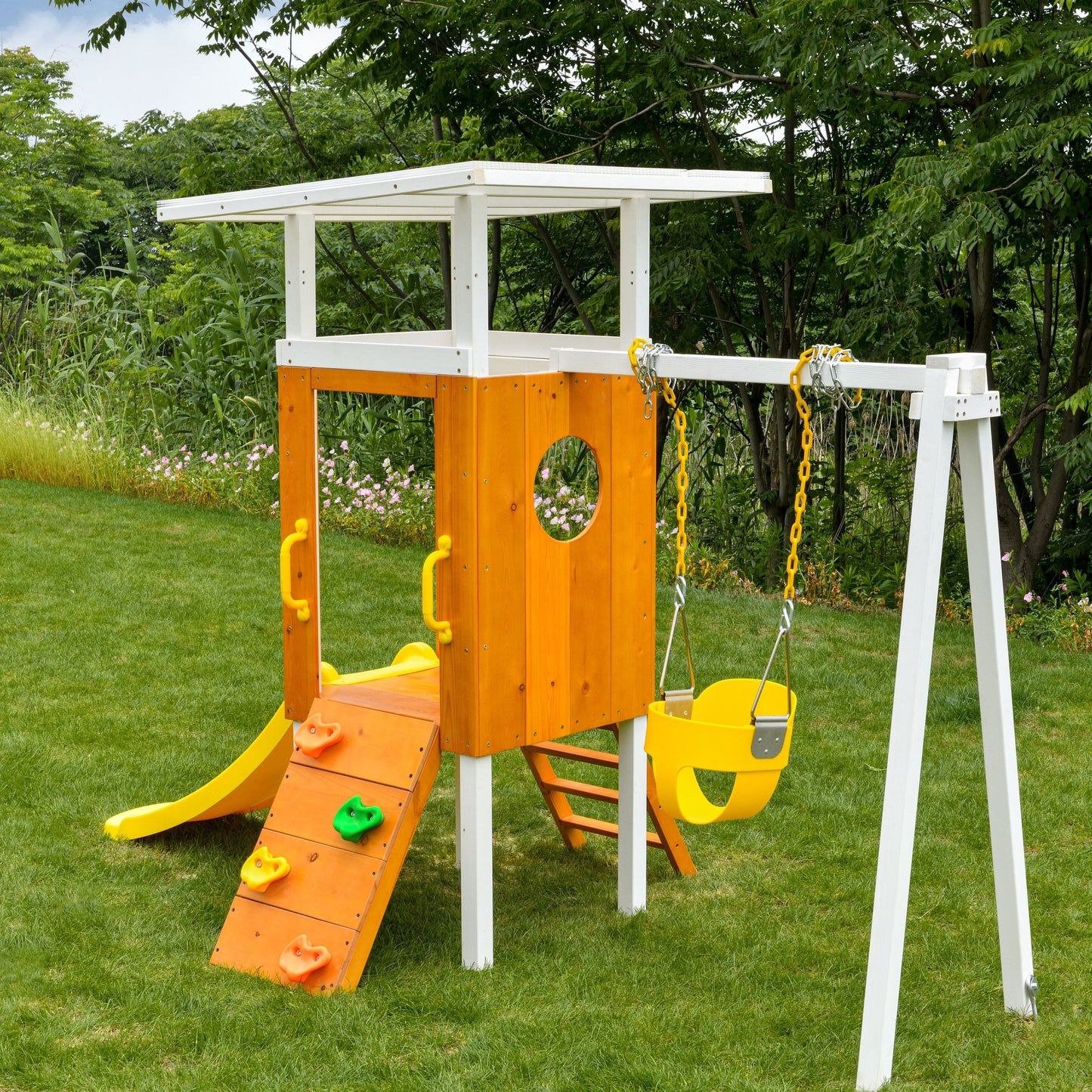 Forest Small - Outdoor Toddler Swing set by Avenlur