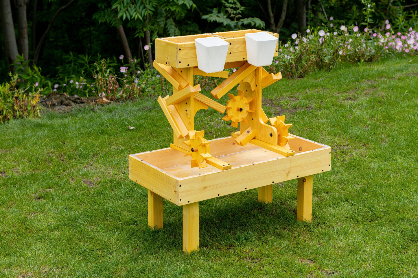 Outdoor Wooden Water Table For Kids, Toddlers by Avenlur