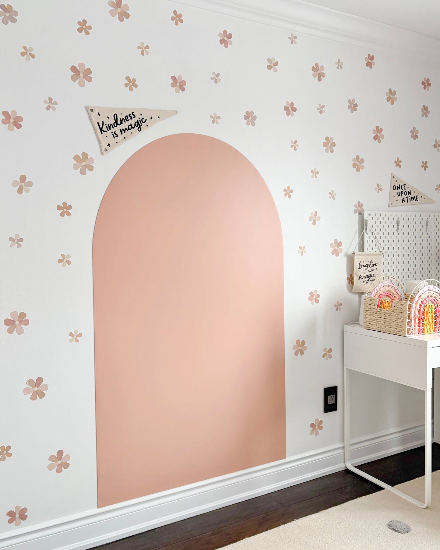 Peel & Stick Fabric Wall Stickers - Flowers