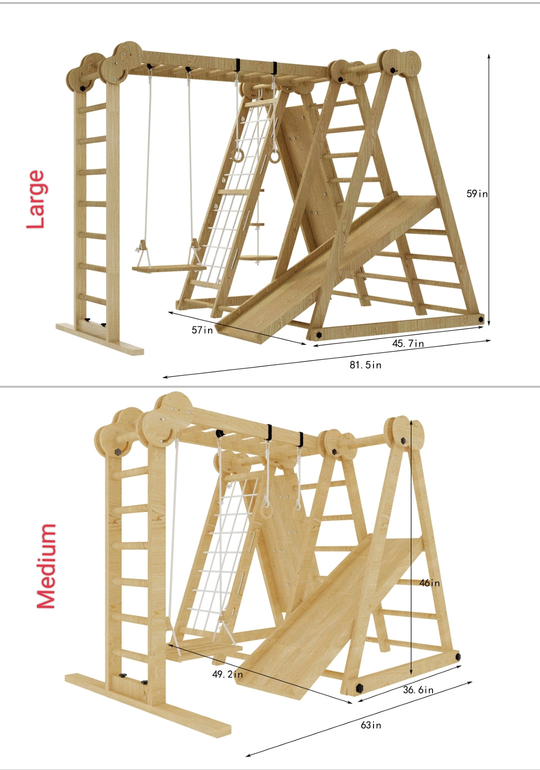 Chestnut - Jungle Gym 8 en 1 pour tout-petits par Avenlur