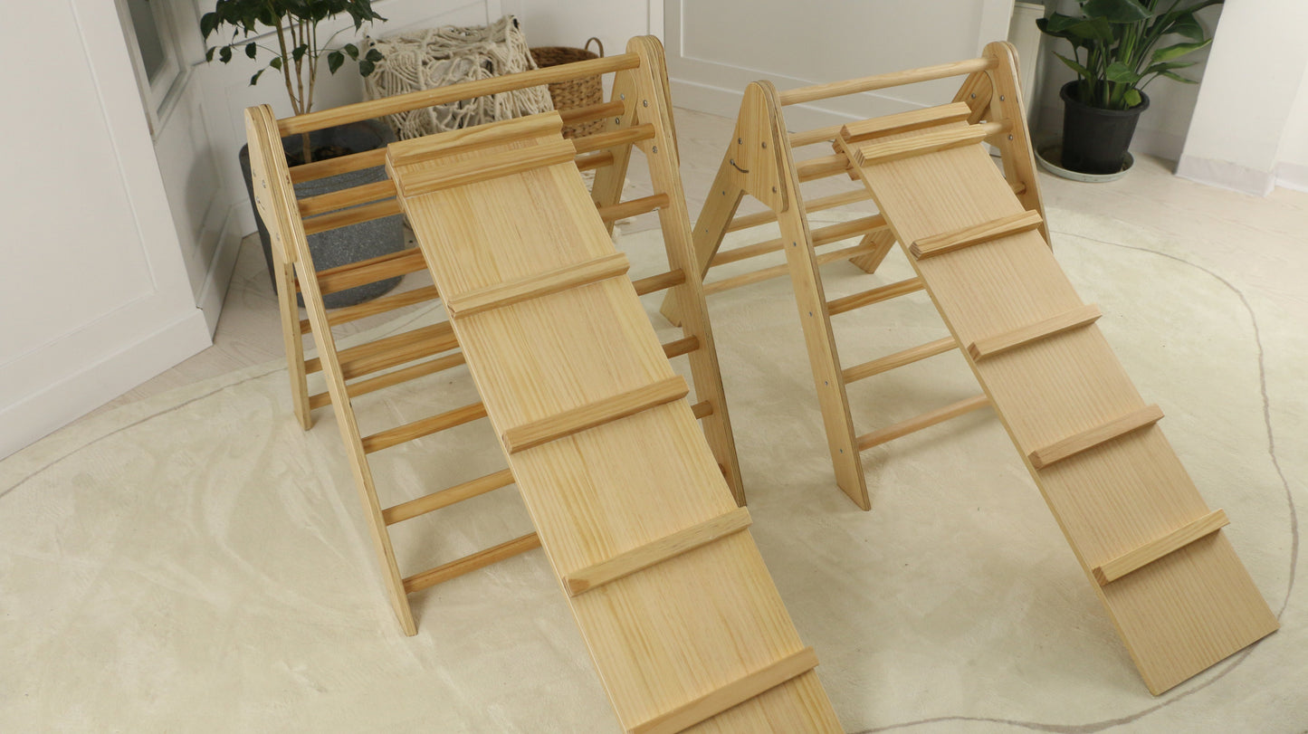 Olive- Pikler Triangle Ladder and Climber Slide - by Avenlur