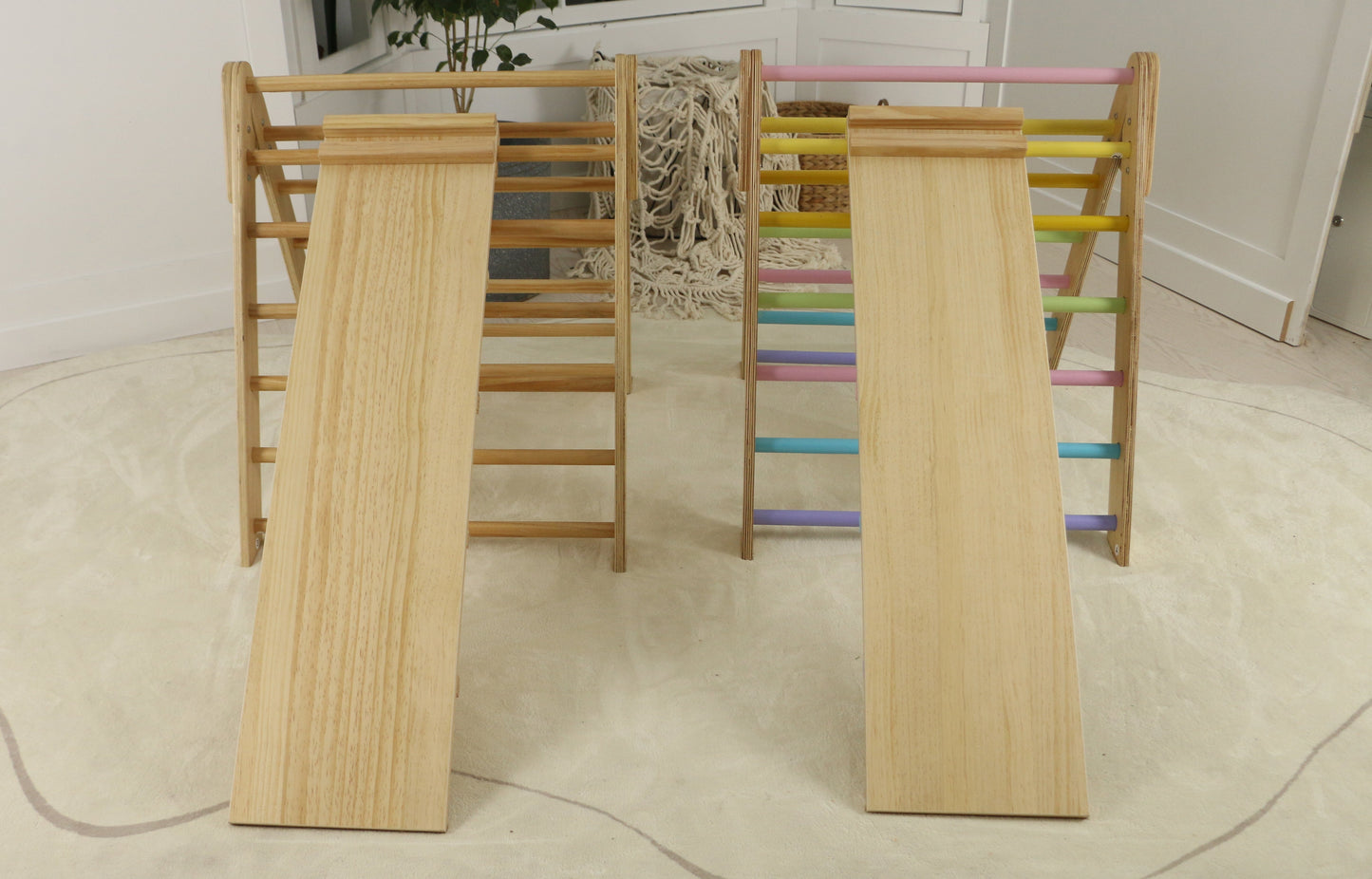 Olive- Pikler Triangle Ladder and Climber Slide - by Avenlur