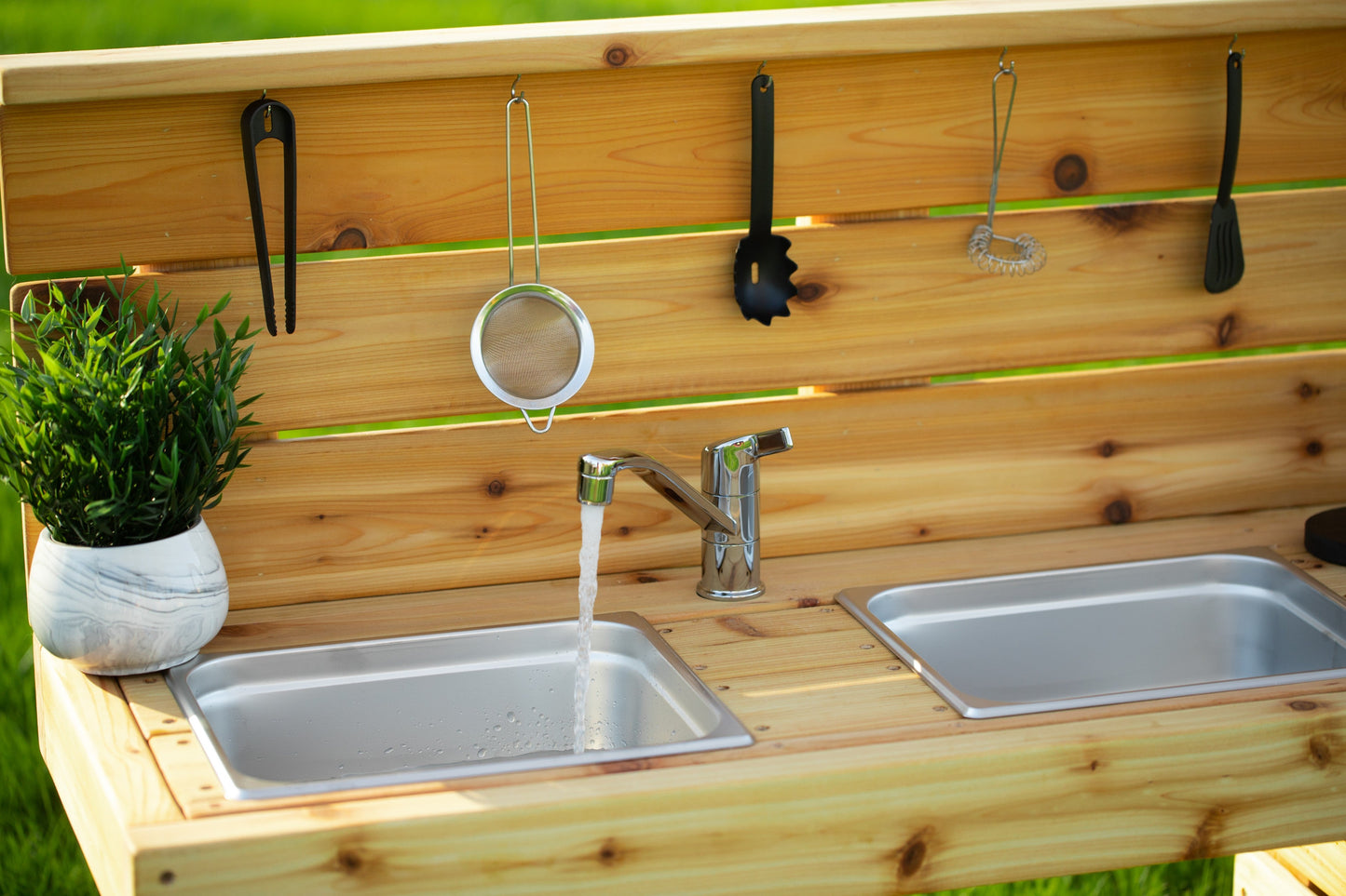 Mud Kitchen with Oven and Working Sink