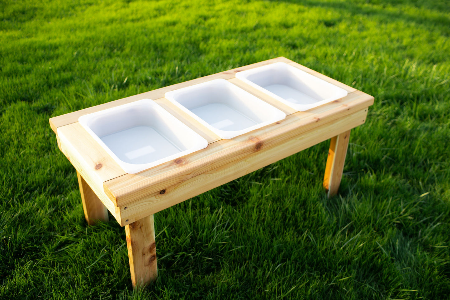 Indoor/Outdoor Triple Bin Sensory Table