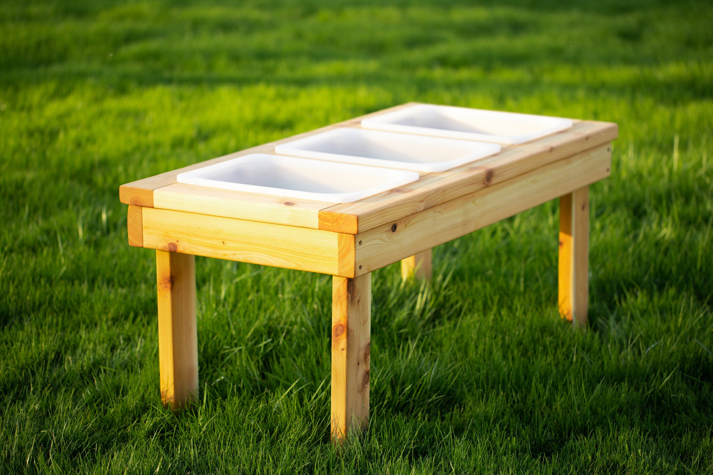 Indoor/Outdoor Triple Bin Sensory Table