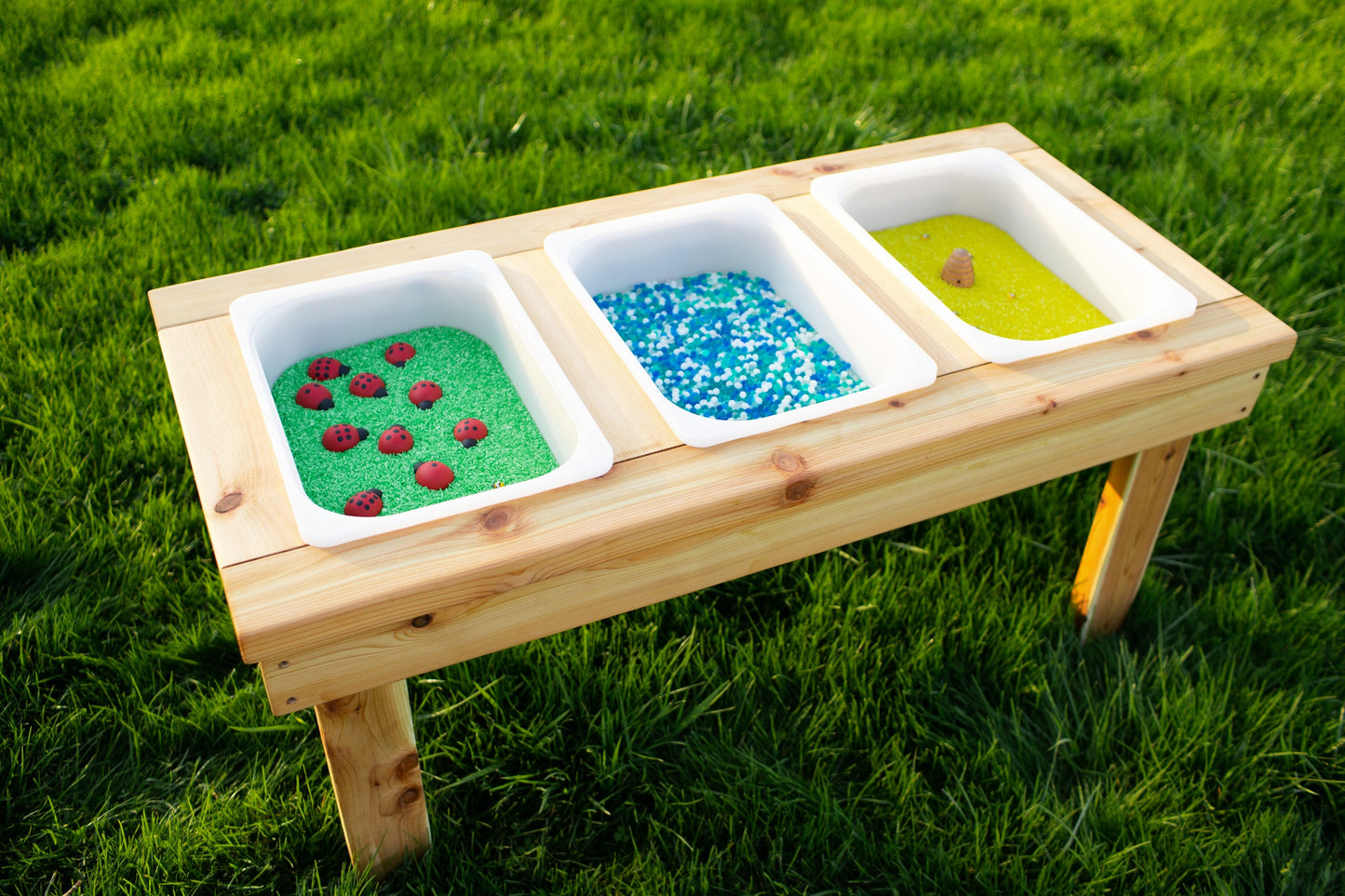 Indoor/Outdoor Triple Bin Sensory Table