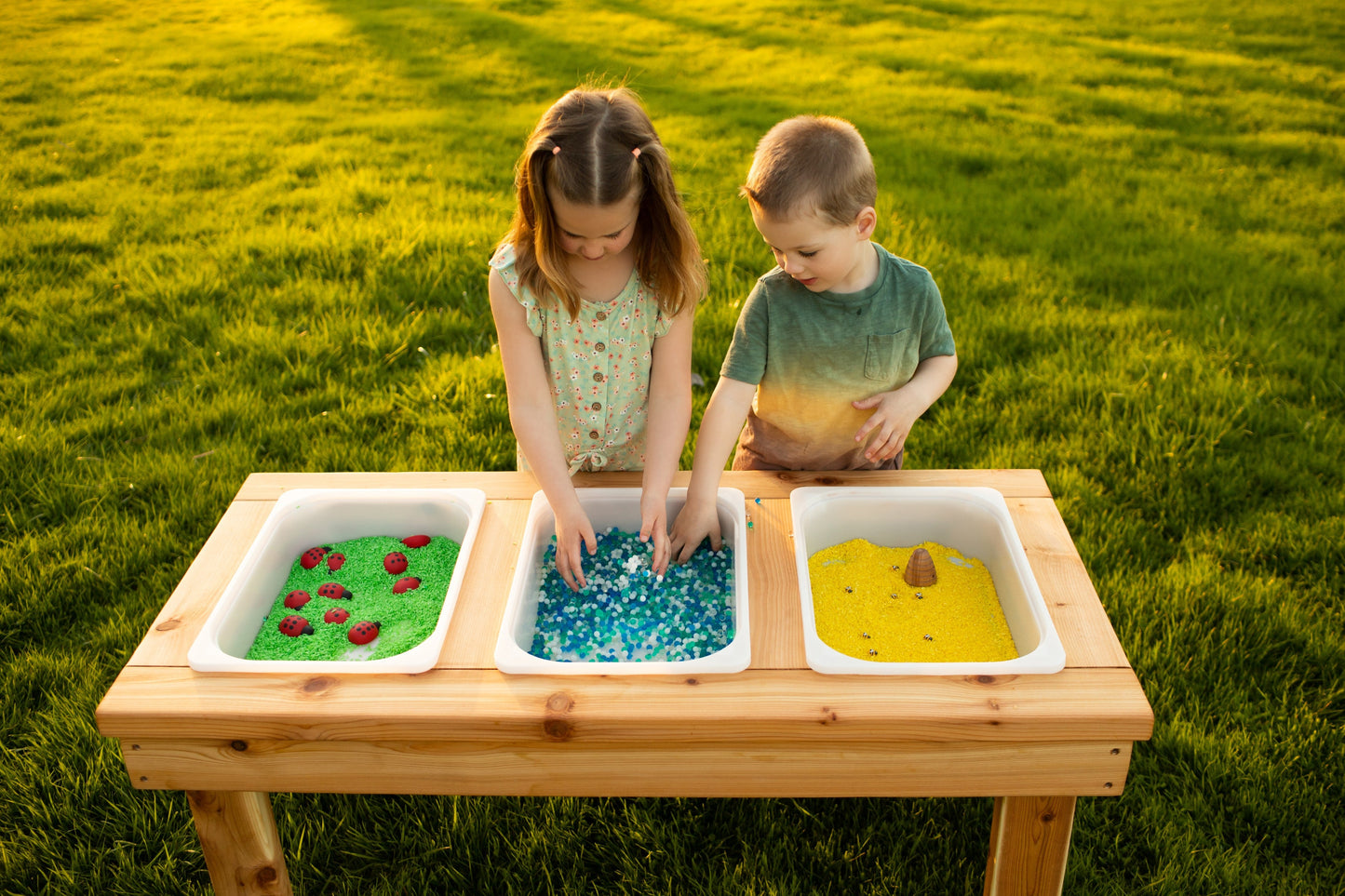 Indoor/Outdoor Triple Bin Sensory Table