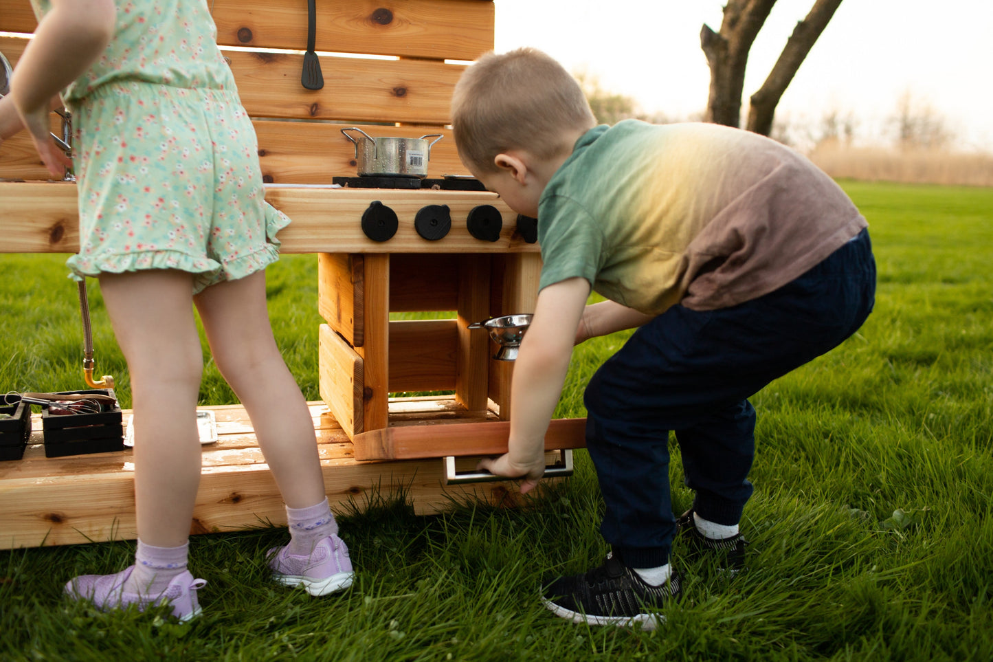 Mud Kitchen with Oven and Working Sink