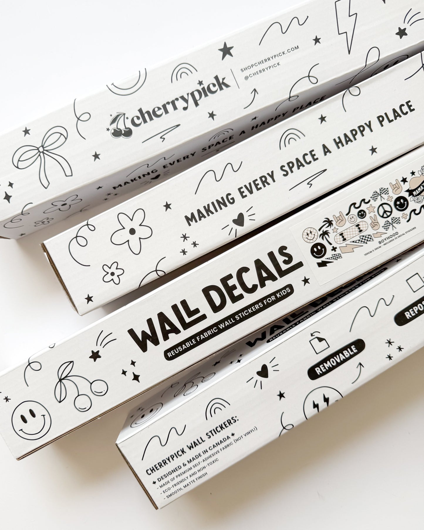 Peel & Stick Fabric Wall Stickers - Boyhood