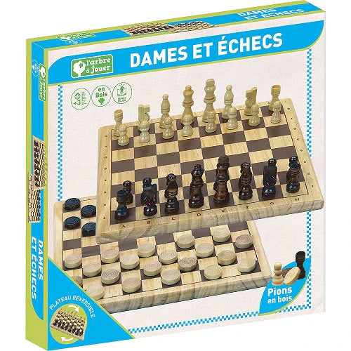 (DAMAGED BOX) Chess and Checkers Game by Jeujura