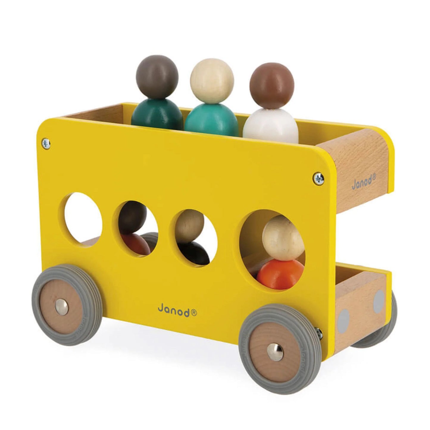 Janod - Bolid Solid Wood School Bus