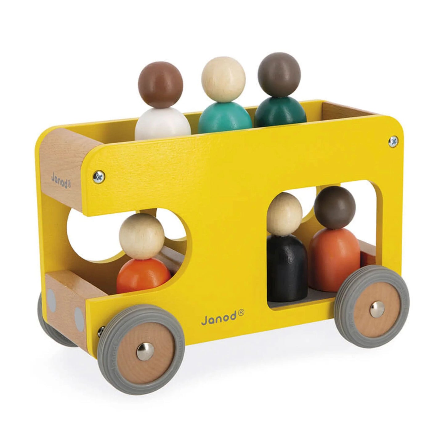 Janod - Bolid Solid Wood School Bus