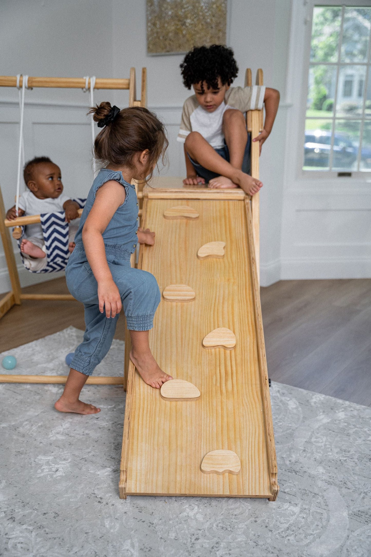 Genévrier - Ensemble de jeu pliable en bois véritable par Avenlur