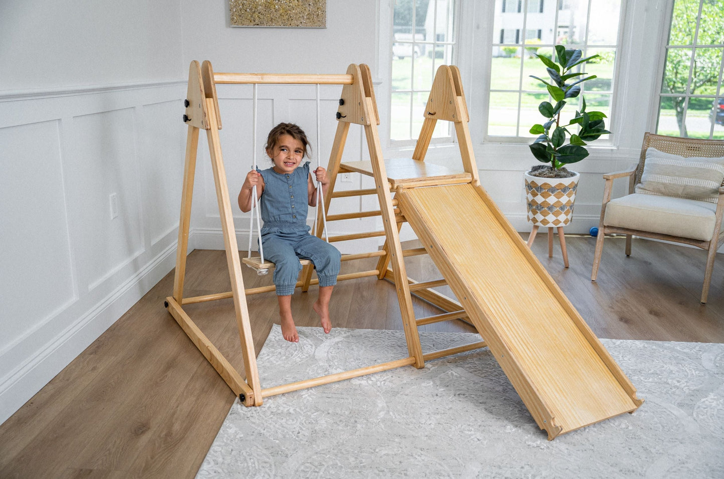 Genévrier - Ensemble de jeu pliable en bois véritable par Avenlur