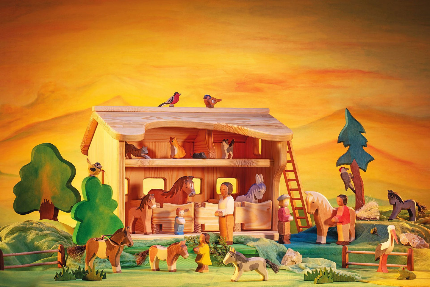 Cheval Haflinger - Jouets en bois Ostheimer