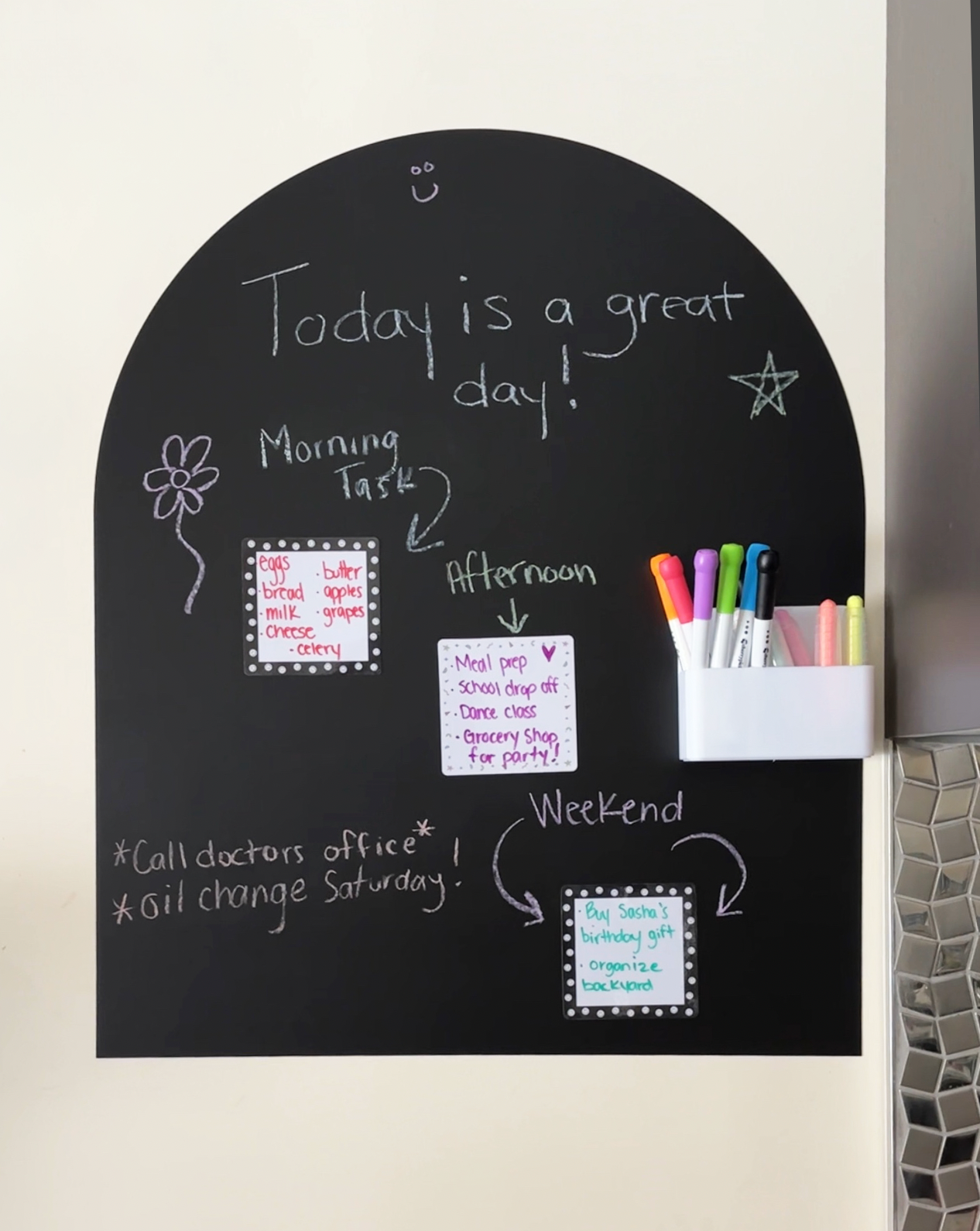 Magnetic Sticky Notes (10pc Dry Erase Labels)