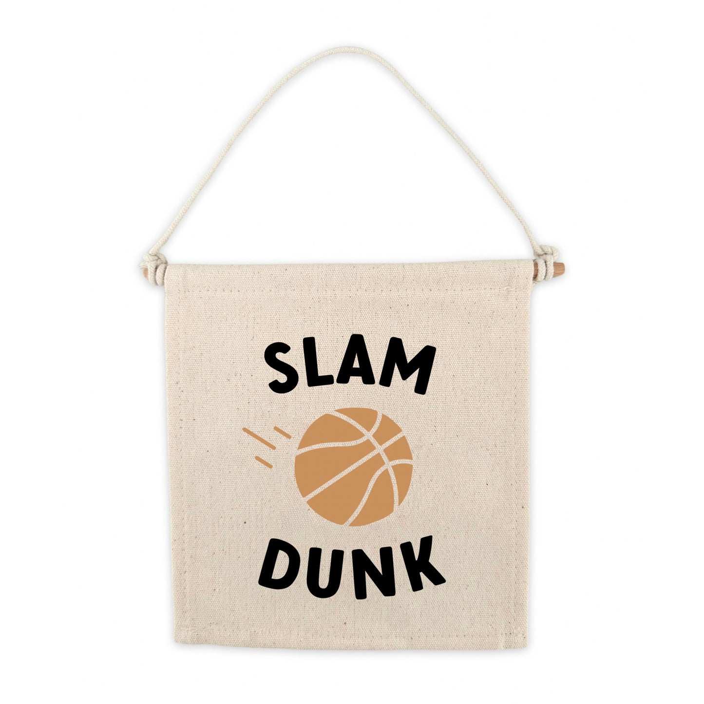 Slam Dunk Basketball Canvas Hang Sign