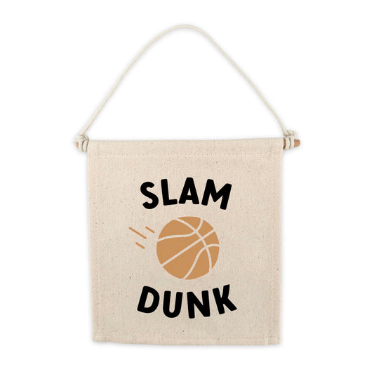 Panneau suspendu en toile de basket-ball Slam Dunk