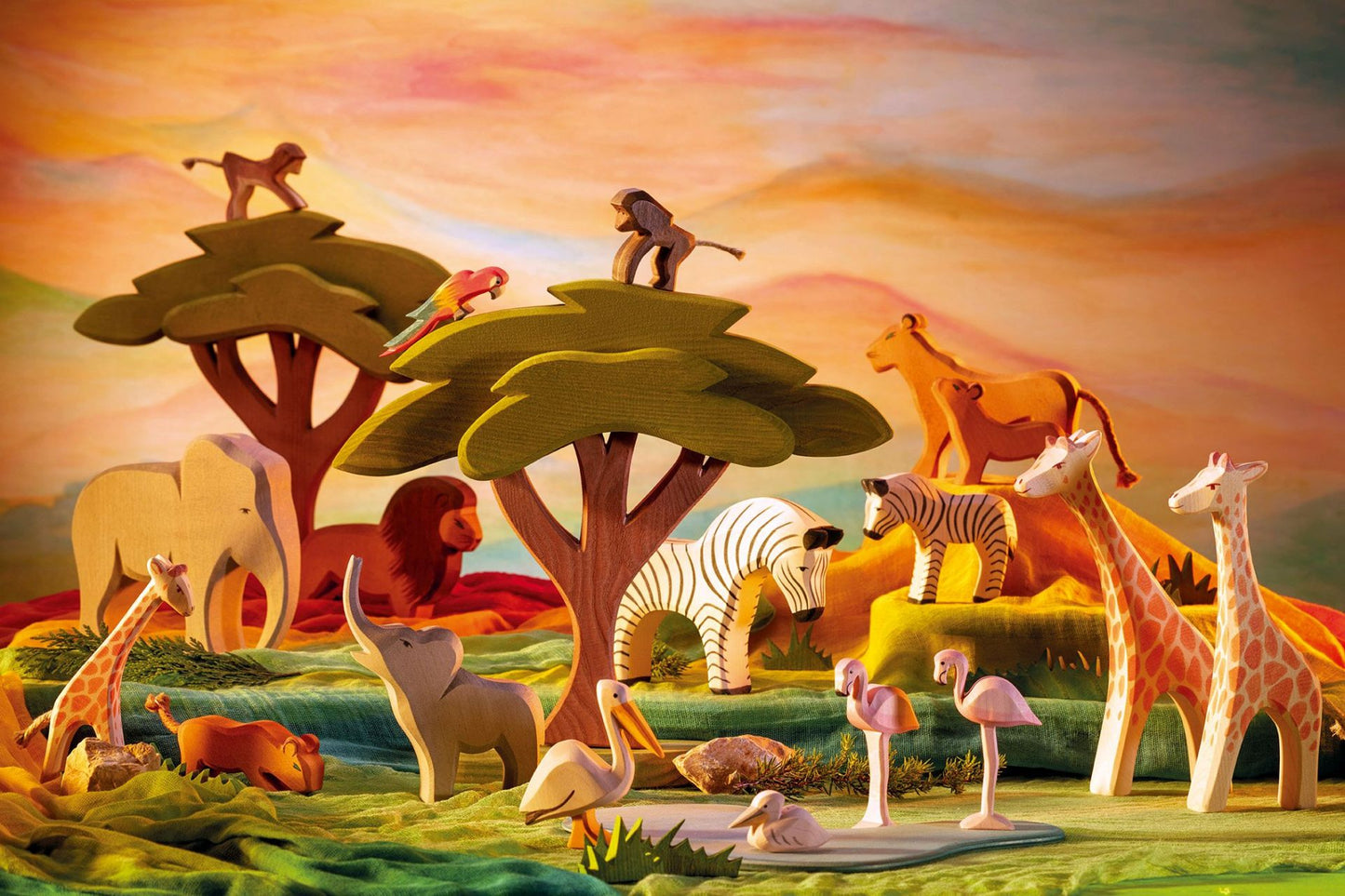 Petit éléphant barrissant - Jouets en bois Ostheimer