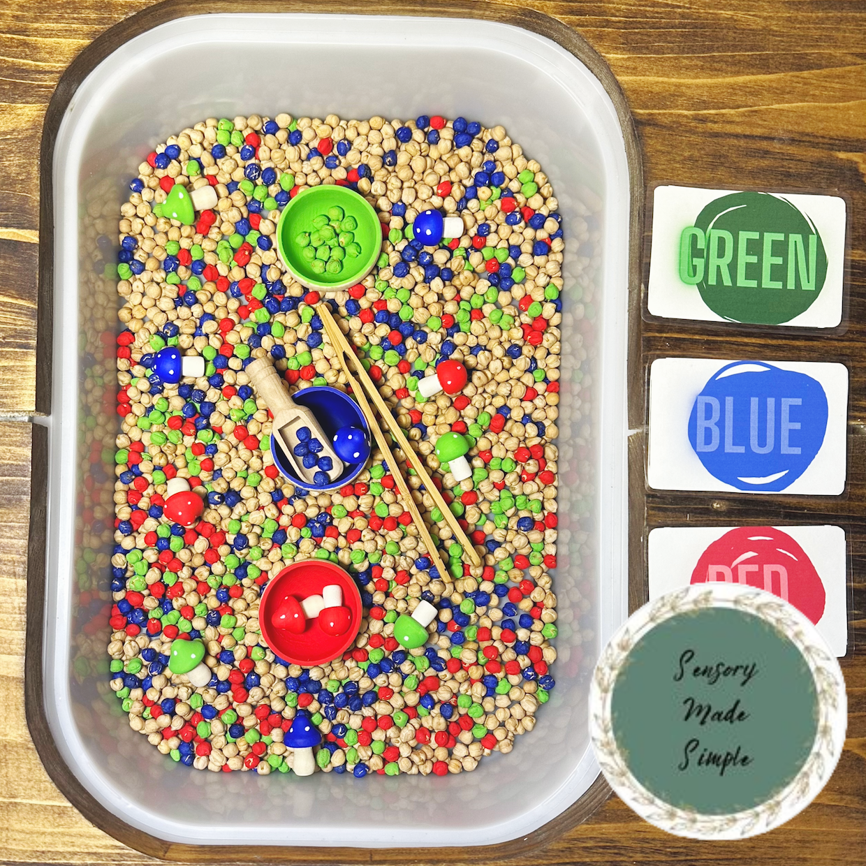 Kit sensoriel de correspondance des couleurs par Sensory Made Simple