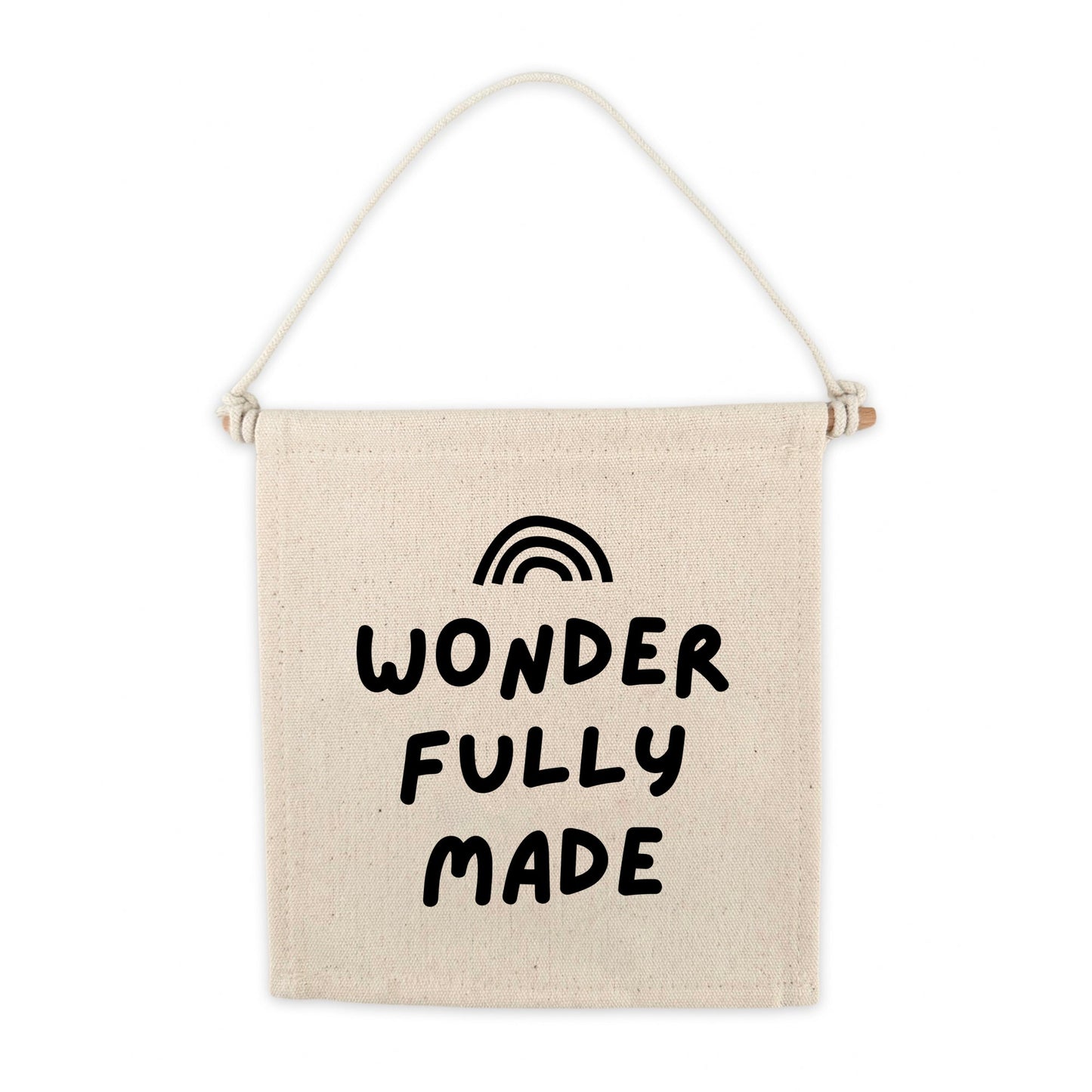 Wonderfully Made Canvas Hang Sign