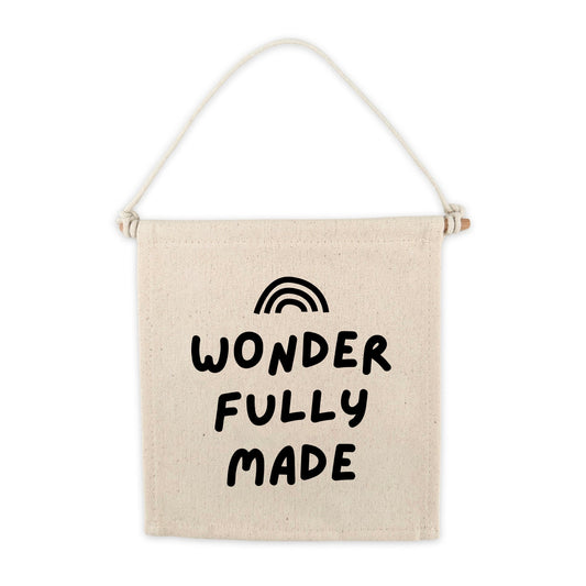 Wonderfully Made Canvas Hang Sign