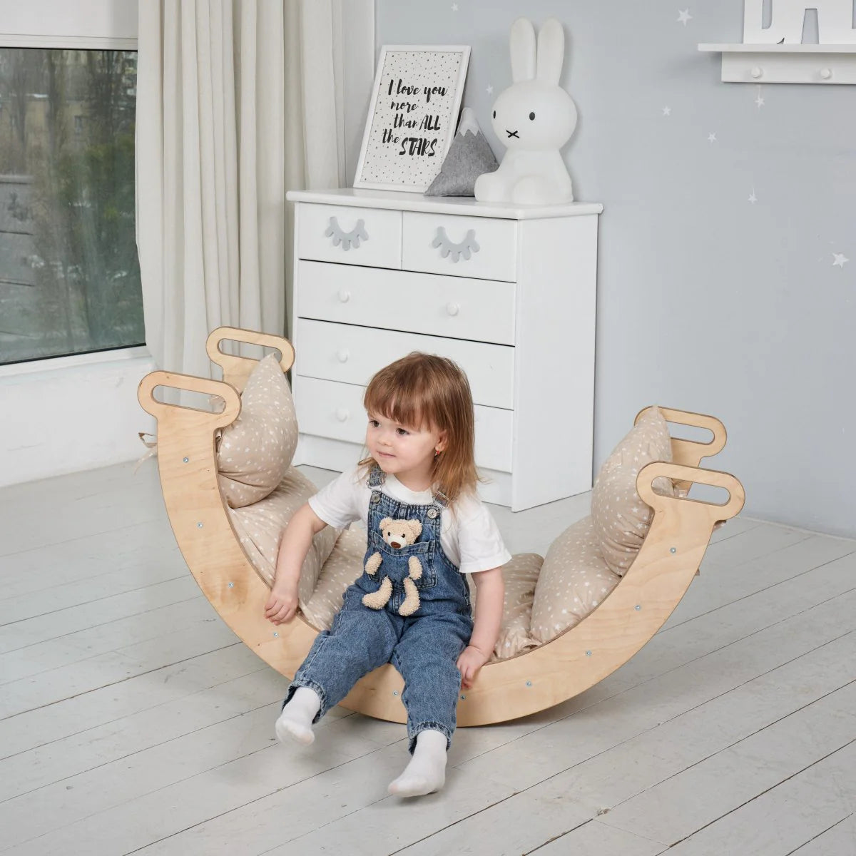 Climbing Arch & Balance Rocker - Montessori Climber by Goodevas